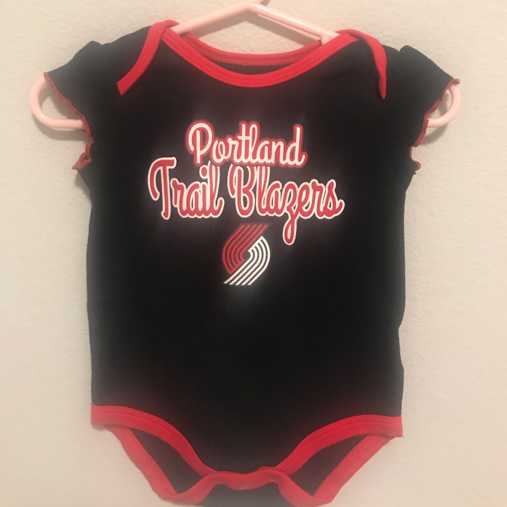 Girls Portland Trailblazers Onesies 3pk